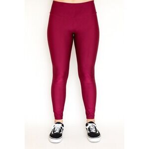 Forever 21‎ Active Leggings Burgundy High Waist Athletic Yoga Pants